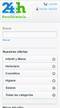 Mobile Screenshot of 24horasparafarmacia.com