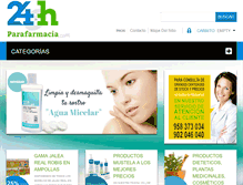 Tablet Screenshot of 24horasparafarmacia.com